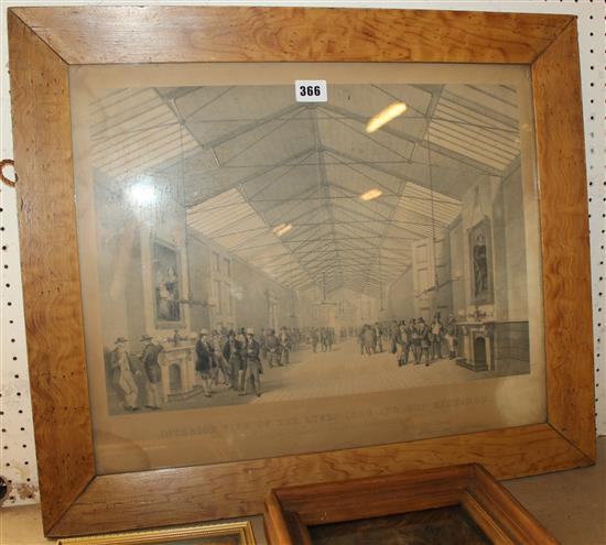 Old print of Lewes Corn Exchange